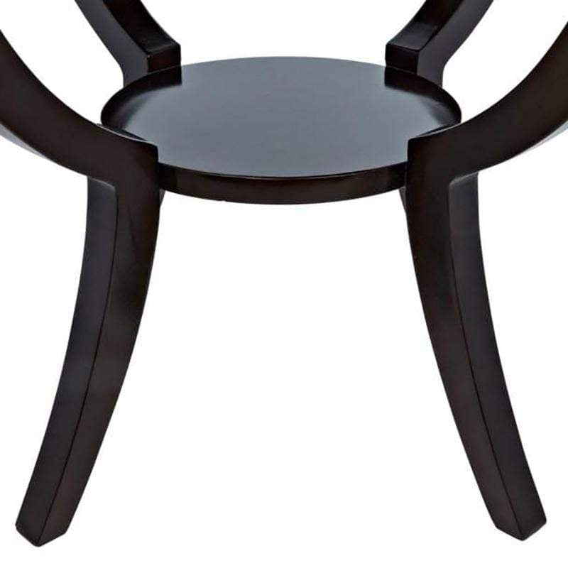 Noir Scheffield Round End Table Furniture noir-GTAB223 00842449107076