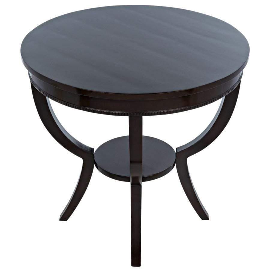 Noir Scheffield Round End Table Furniture noir-GTAB223 00842449107076