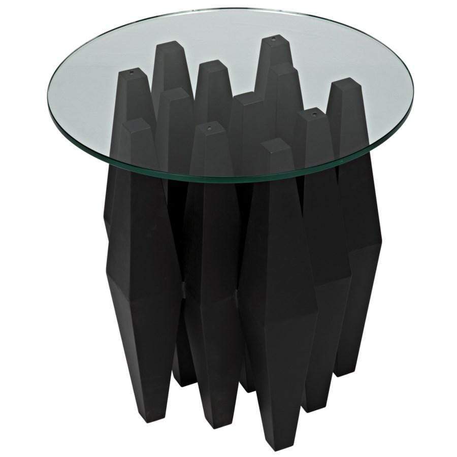 Noir Soldier Side Table Furniture noir-GTAB936MTB 00842449128606