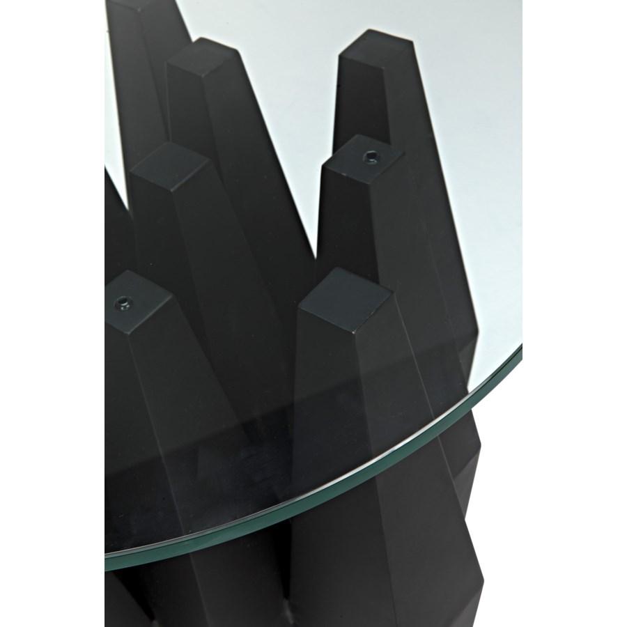 Noir Soldier Side Table Furniture noir-GTAB936MTB 00842449128606