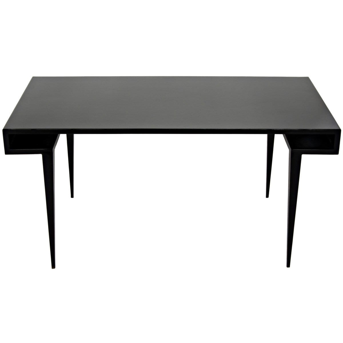 Noir Stiletto Desk Furniture noir-GDES153MT 00842449113497