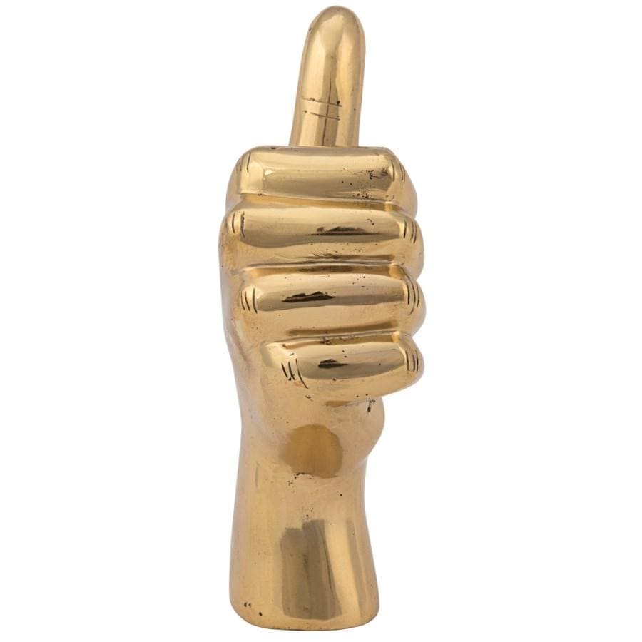Noir Thumbs Up Sculpture Decor Noir-AB-124BR 00842449100022