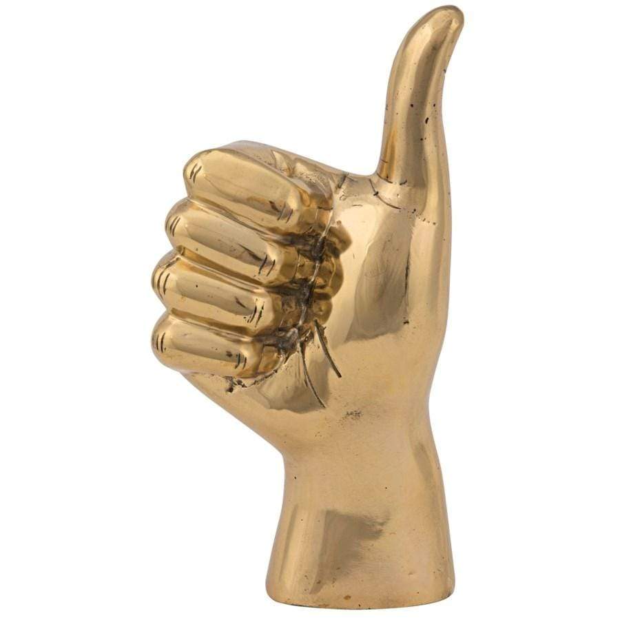 Noir Thumbs Up Sculpture Decor Noir-AB-124BR 00842449100022