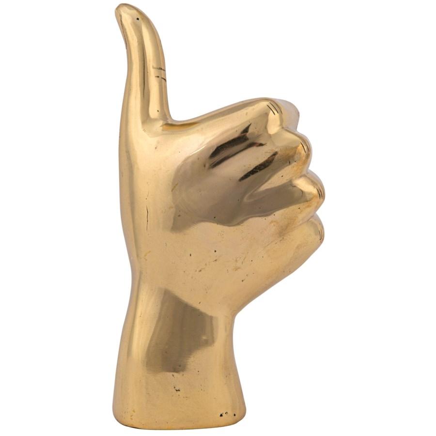 Noir Thumbs Up Sculpture Decor Noir-AB-124BR 00842449100022