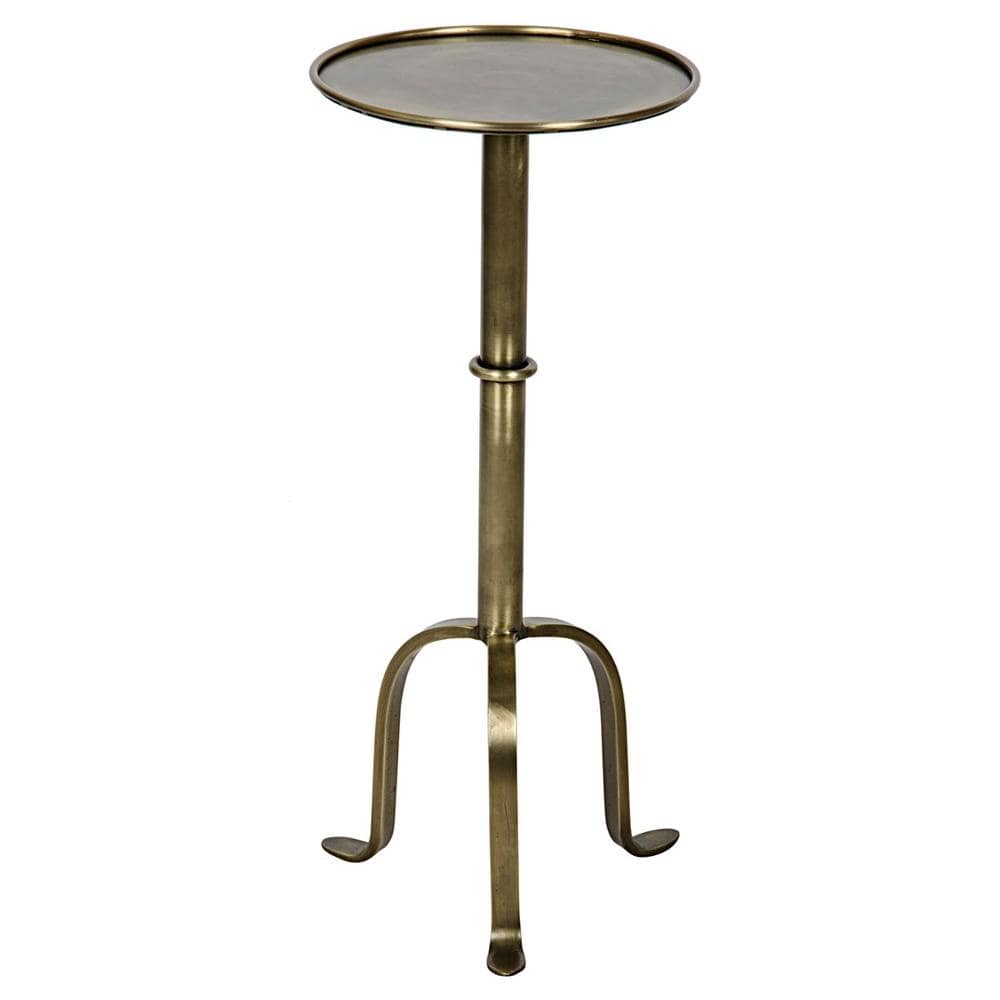 Noir Tini Side Table - Brass Furniture Noir-GTAB303MB 00842449107540