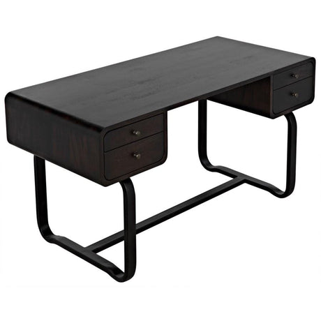 Noir Voltes Desk Furniture Noir-GDES185EB 00842449129559
