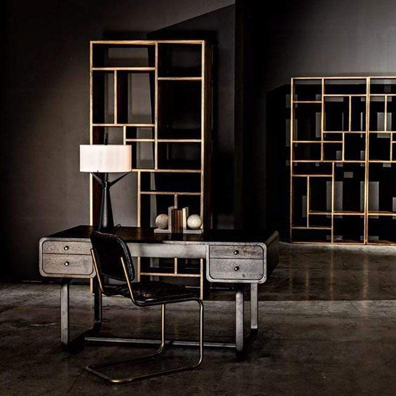 Noir Voltes Desk Furniture Noir-GDES185EB 00842449129559