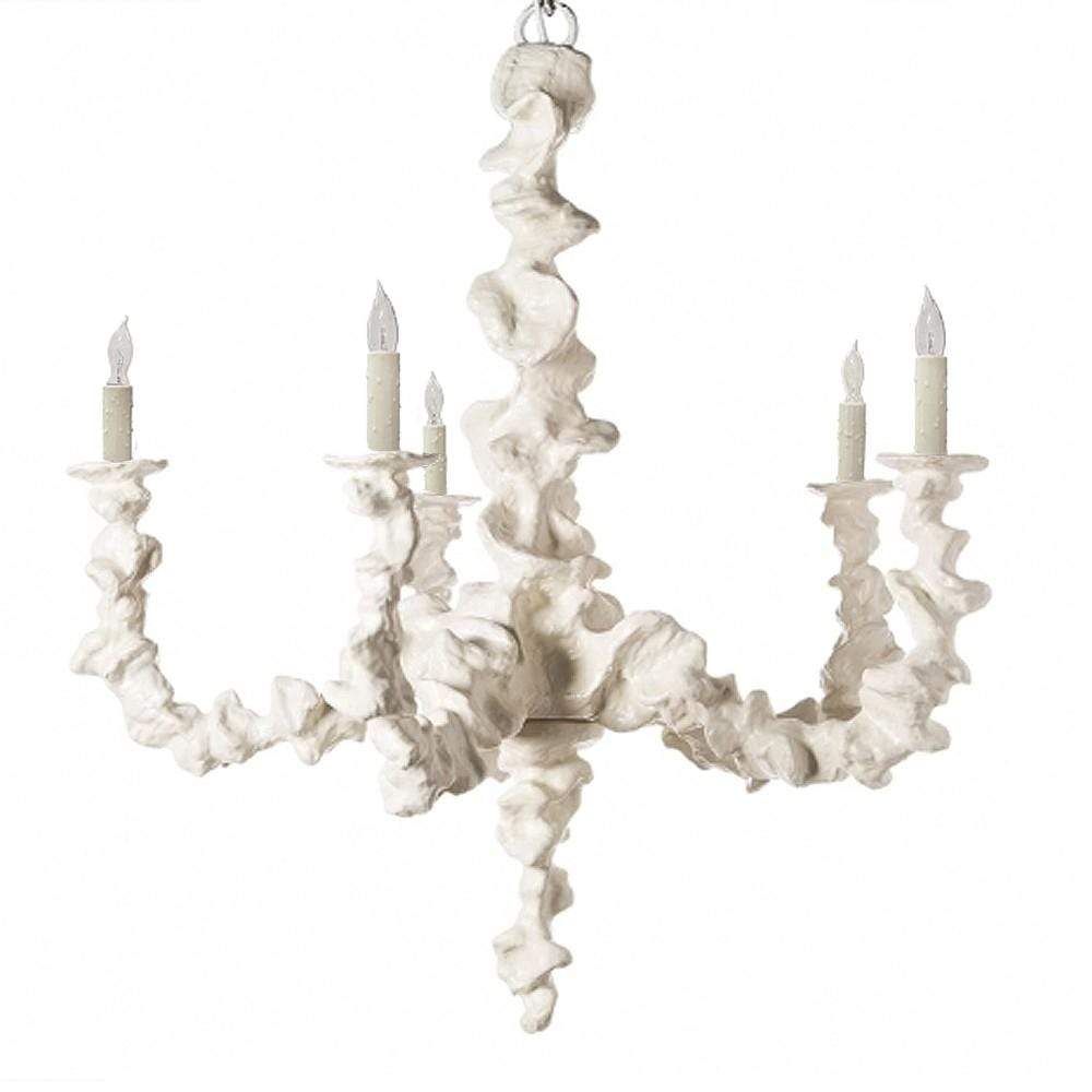 Oly Studio Klemm Chandelier - Frost White Lighting Oly-Klemm-Chandelier-White