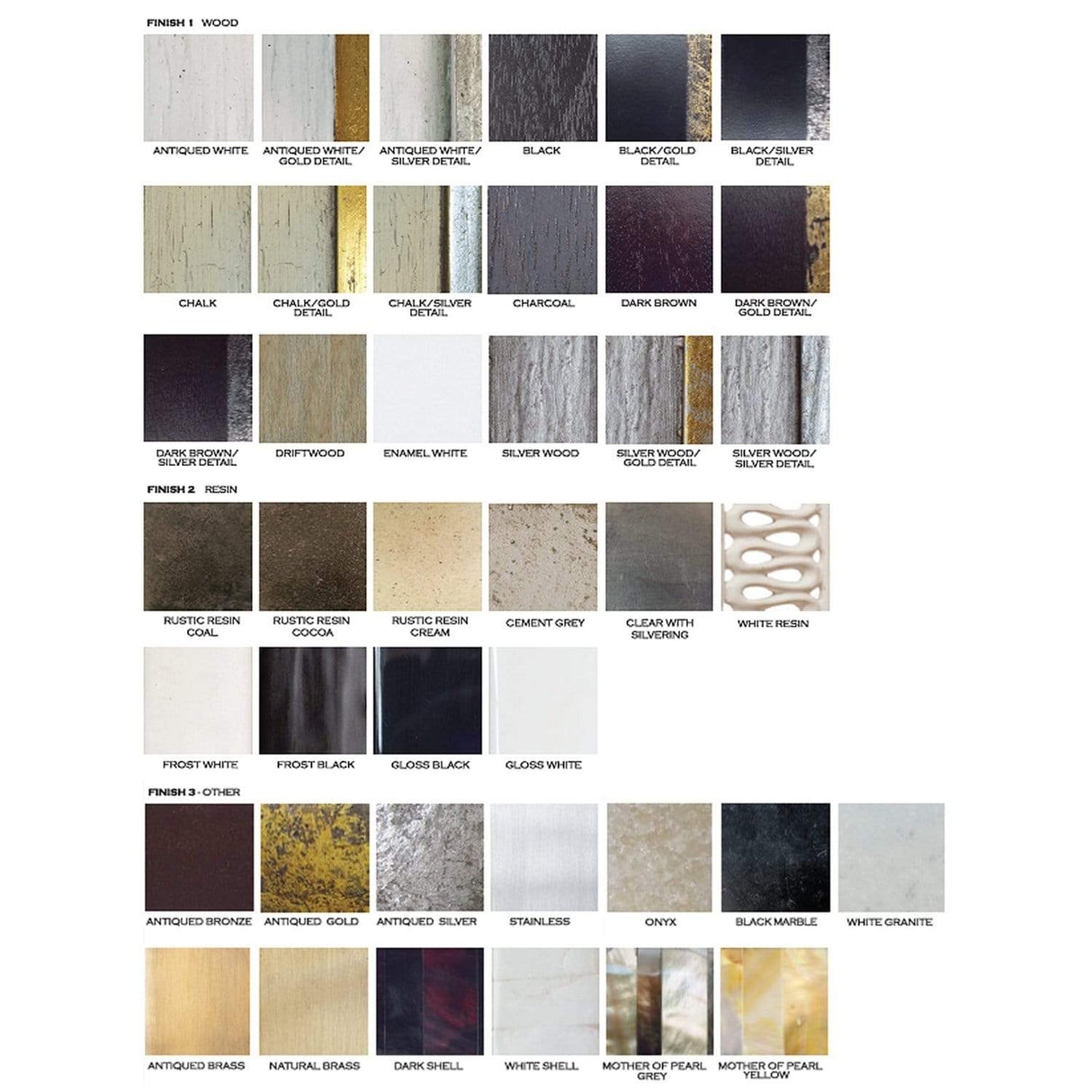 Oly Studio Pearl Mirror - Grey Mother of Pearl Wall