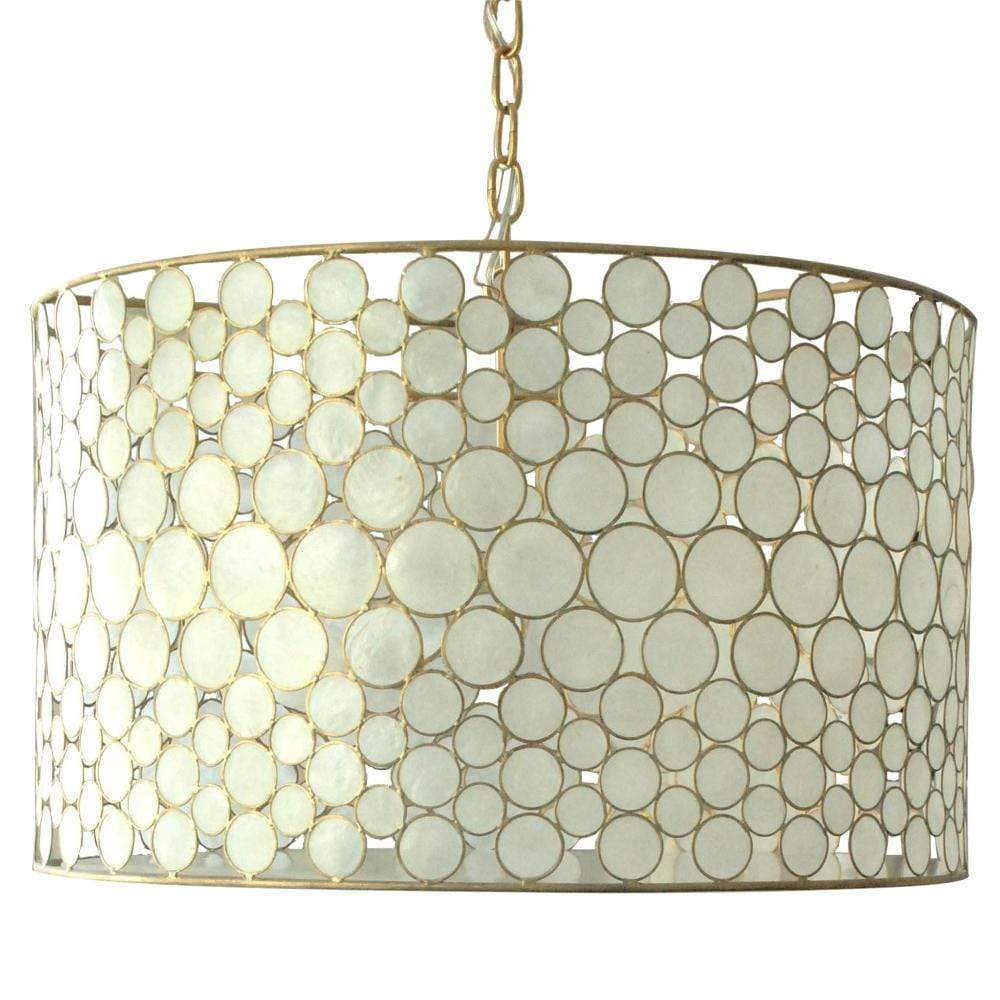 Oly Studio Serena Drum Chandelier Lighting Oly-Serena-Drum-Chandelier-Brass