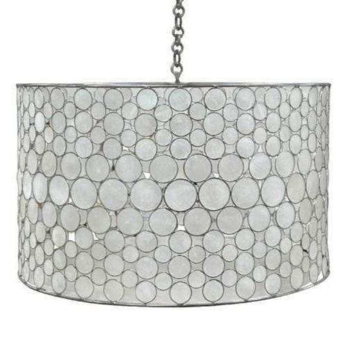Oly Studio Serena Drum Chandelier Lighting Oly-Serena-Drum-Chandelier-Stainless-Silver-Stainless