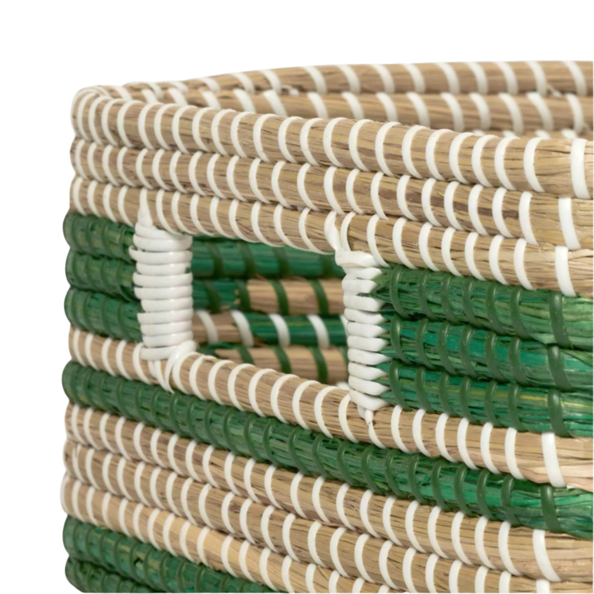 Pigeon and Poodle Arley Handwoven Square Basket - Set of Two Decor