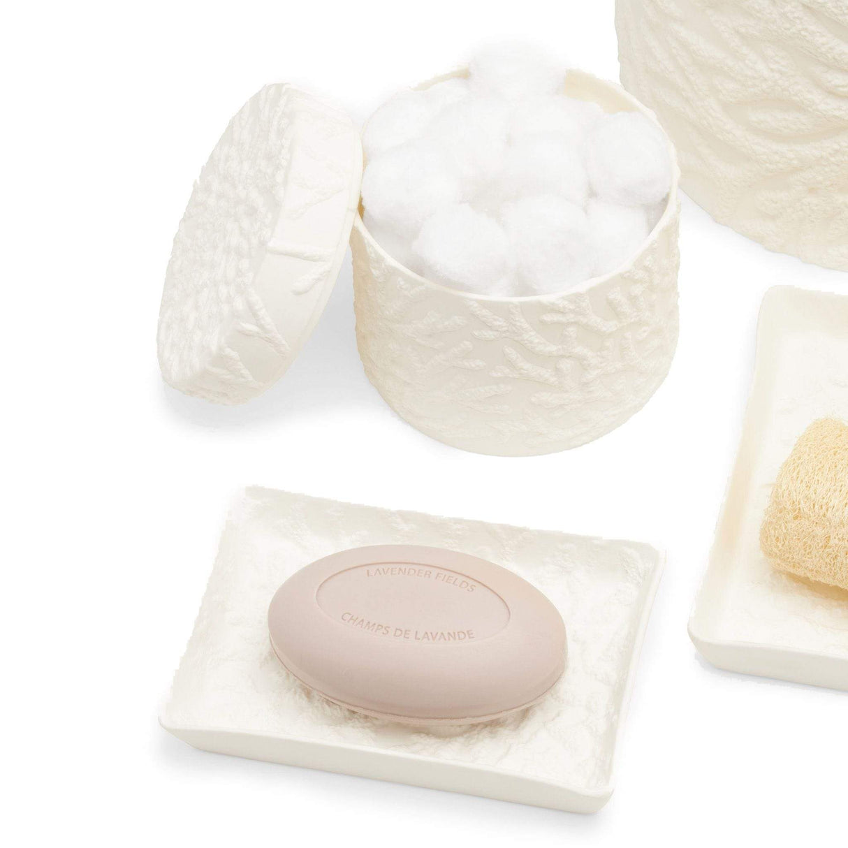 Pigeon & Poodle Alanya Canister Bedding and Bath pigeon-poodle-01ALAN-WH-CASM