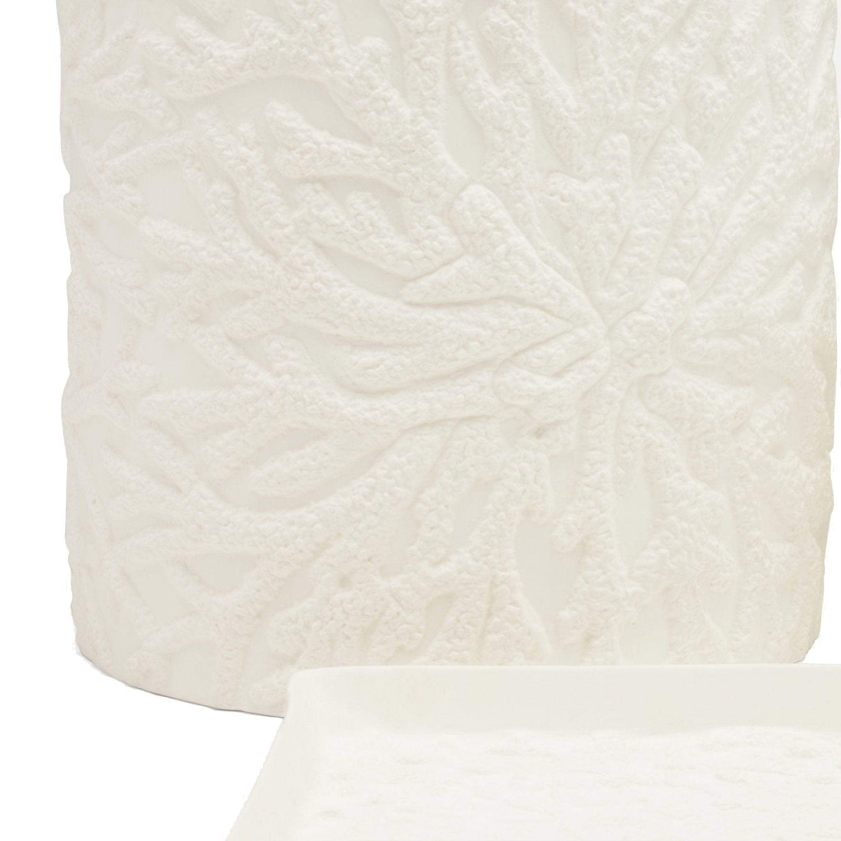 Pigeon & Poodle Alanya Wastebasket Bedding and Bath pigeon-poodle-01ALAN-WH-WBRD