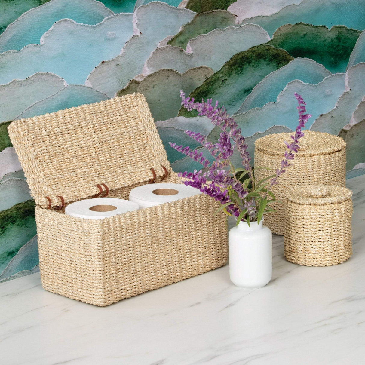 Pigeon & Poodle Chelston Double Toilet Paper Holder - Short Bedding and Bath