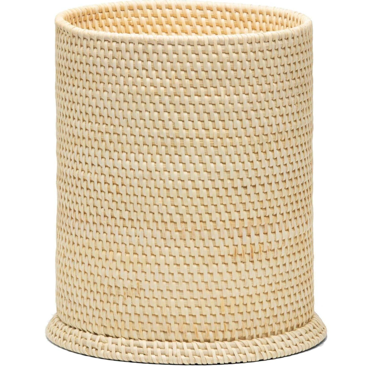 Pigeon & Poodle Dalton Round Wastebasket - Natural Bedding and Bath pigeon-poodle-dalton-wastebasket-RND-STR-natural