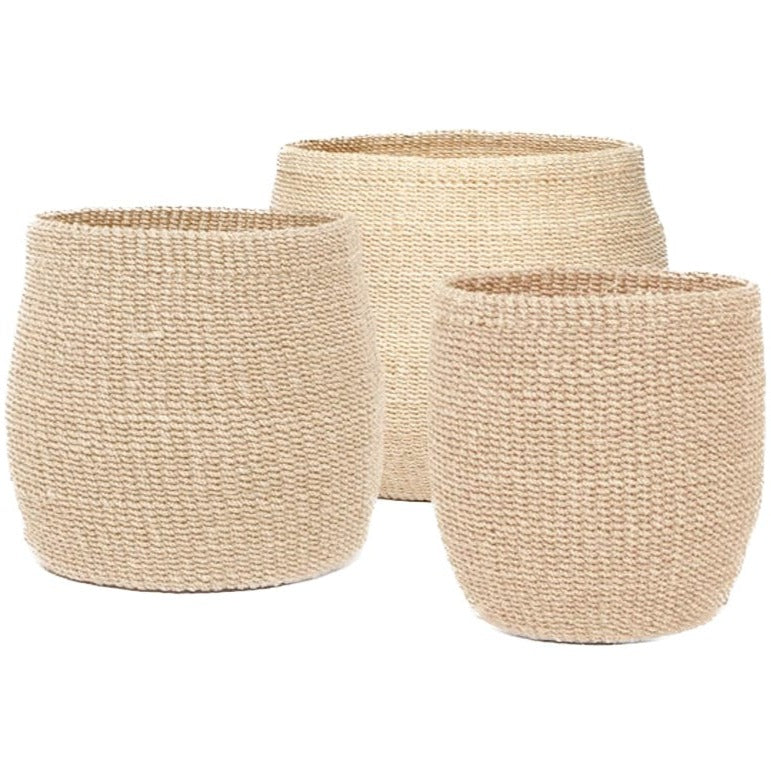 Pigeon & Poodle Davao Nesting Basket Set Pillow & Decor pigeon-poodle-05DAVA-NB-BCH 8415971510953