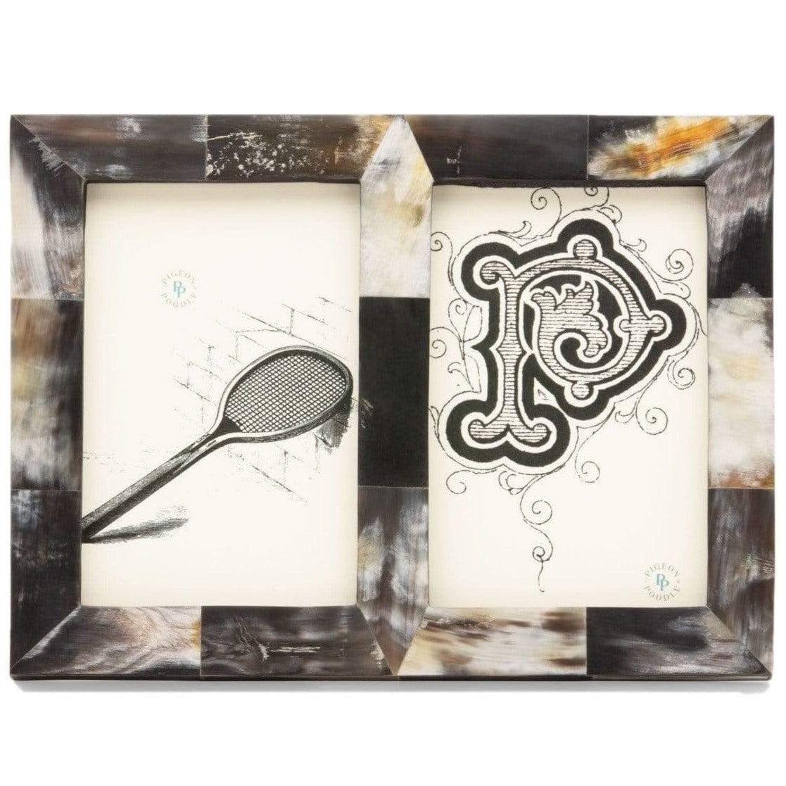 Pigeon & Poodle Essen Double Picture Frame Pillow & Decor pigeon-poodle-02ESSE-DKHN-DB4X6