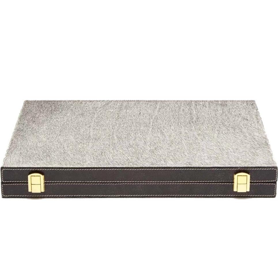 Pigeon & Poodle Grantham Backgammon Set Decor pigeon-poodle-09GRAN-GY-BGLG