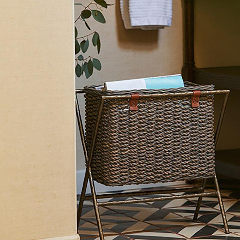 Pigeon & Poodle Hemley Magazine Rack - Gray Decor pigeon-poodle-hemley-gray