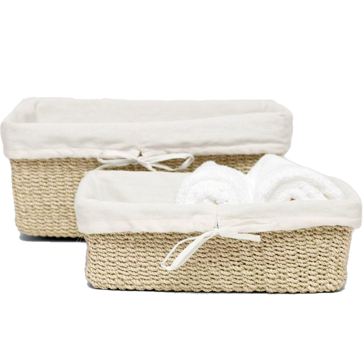 Pigeon & Poodle Madison Baskets - Set of 2 Bedding and Bath pigeon-poodle-05MADI-NB-BCH