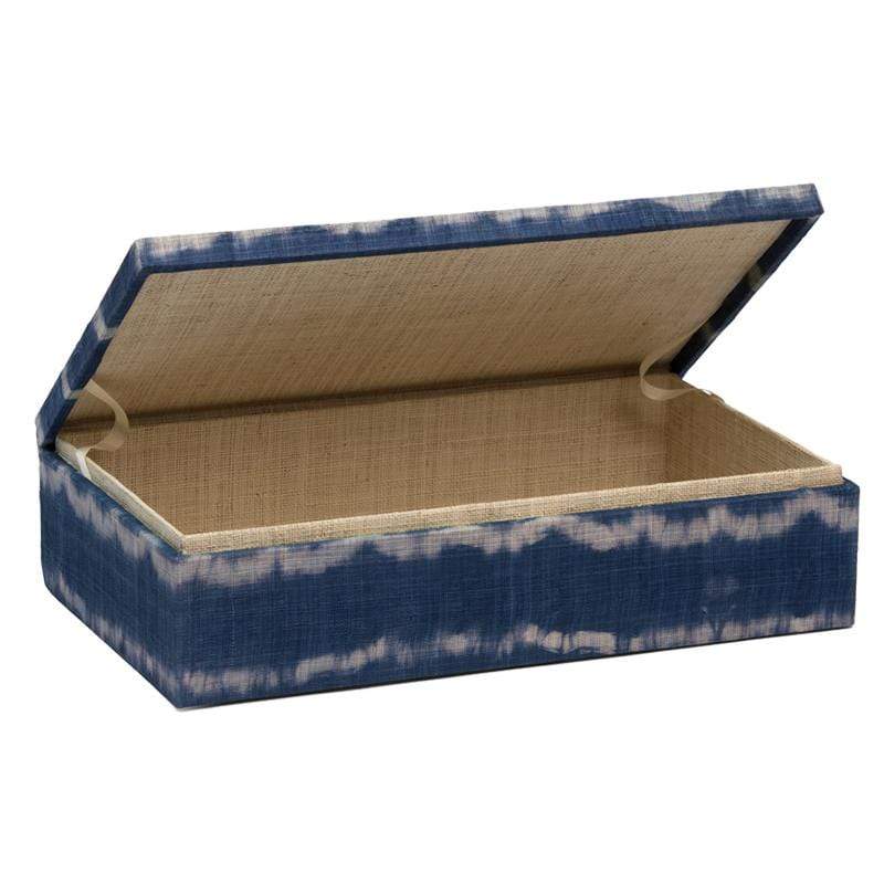 Pigeon & Poodle Maili Large Box - Blue Tie Dye Pillow & Decor pigeon-poodle-maili-large-box-blue-tie-dye