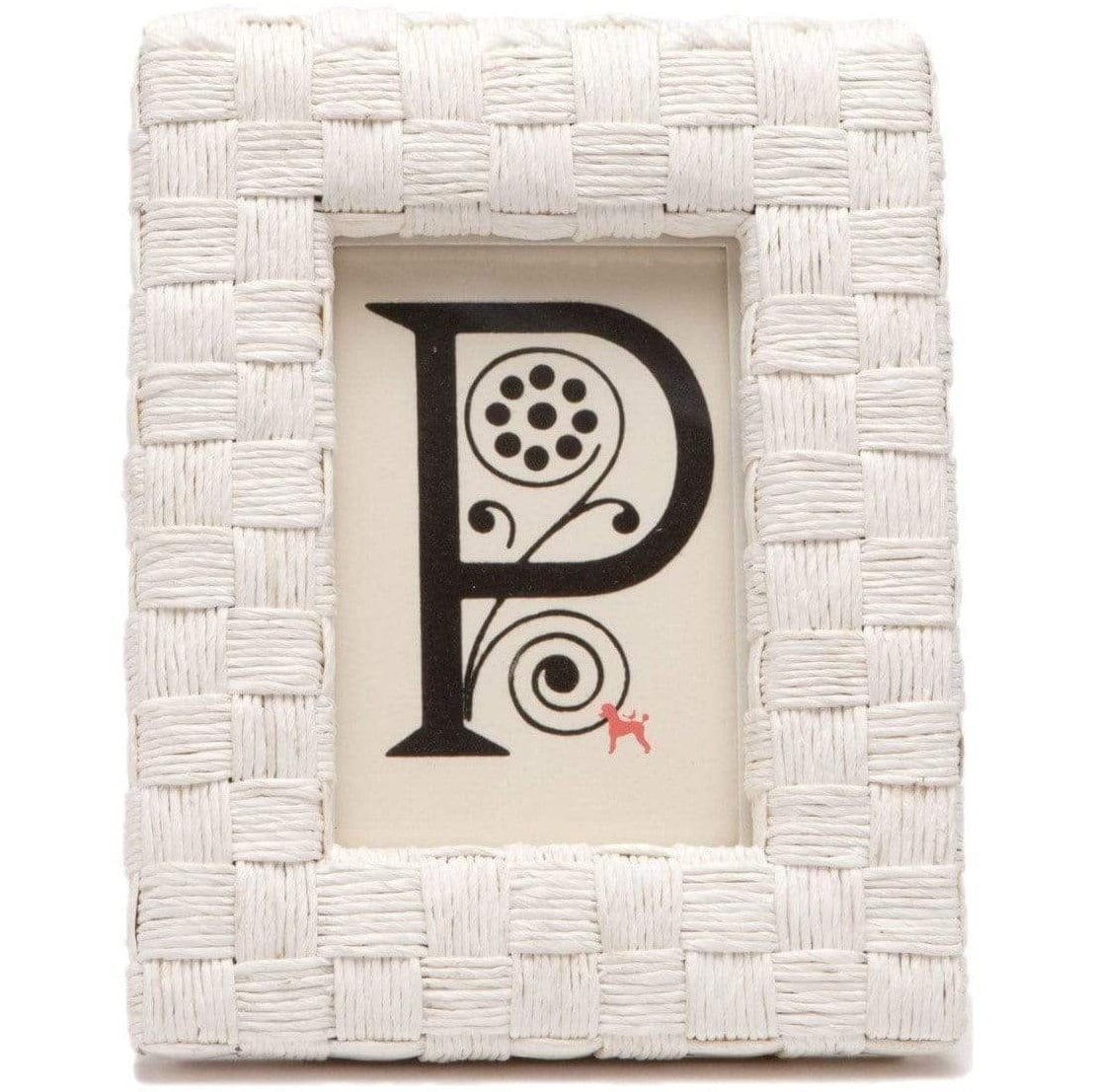 Pigeon & Poodle Nassau Picture Frame Pillow & Decor pigeon-poodle-02NASS-WH-4X6