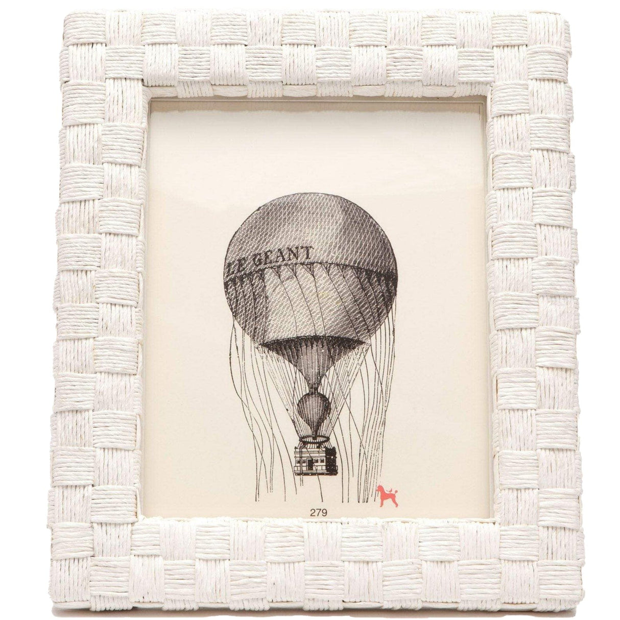 Pigeon & Poodle Nassau Picture Frame Pillow & Decor pigeon-poodle-02NASS-WH-8X10