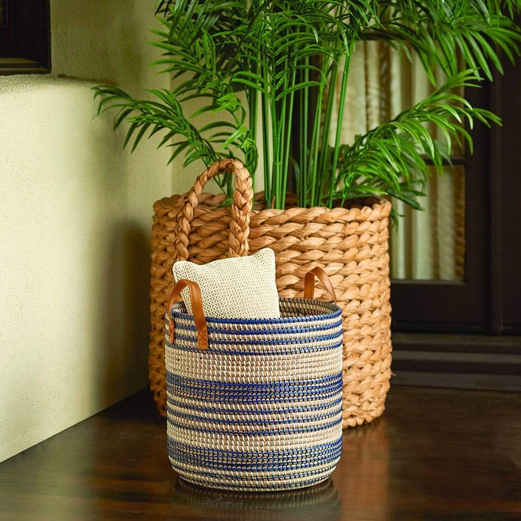 Pigeon & Poodle Olinda Nesting Baskets - Set of 2 Pillow & Decor