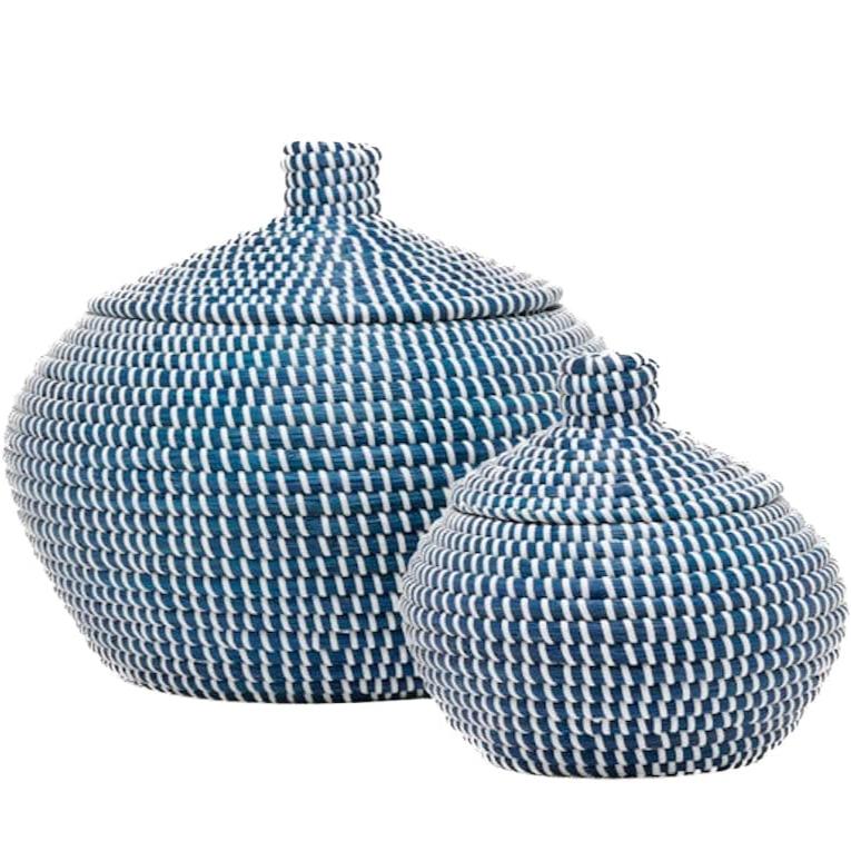 Pigeon & Poodle Roslyn Round Basket Set Pillow & Decor pigeon-poodle-