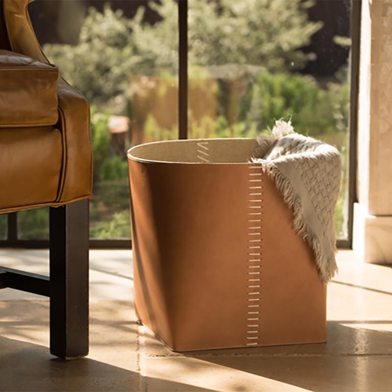 Pigeon & Poodle Salo Basket - Aged Camel Pillow & Decor pigeon-and-poodle-salo-basket-aged-camel