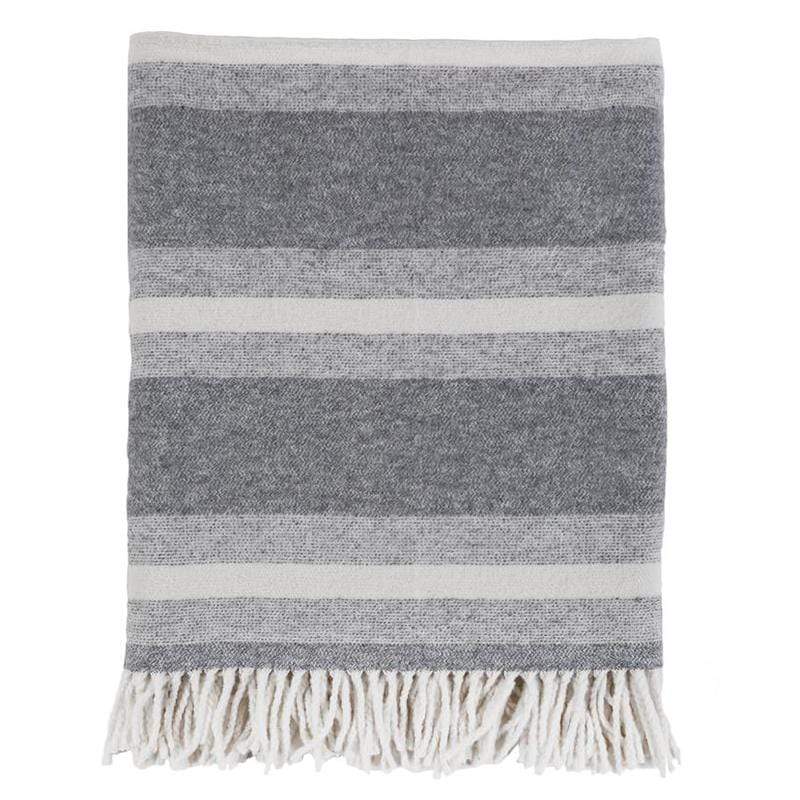 Pom Pom at Home Aspen Throw - Grey/Ivory Pillow & Decor pom-pom-NP-1000-GI 819878026360