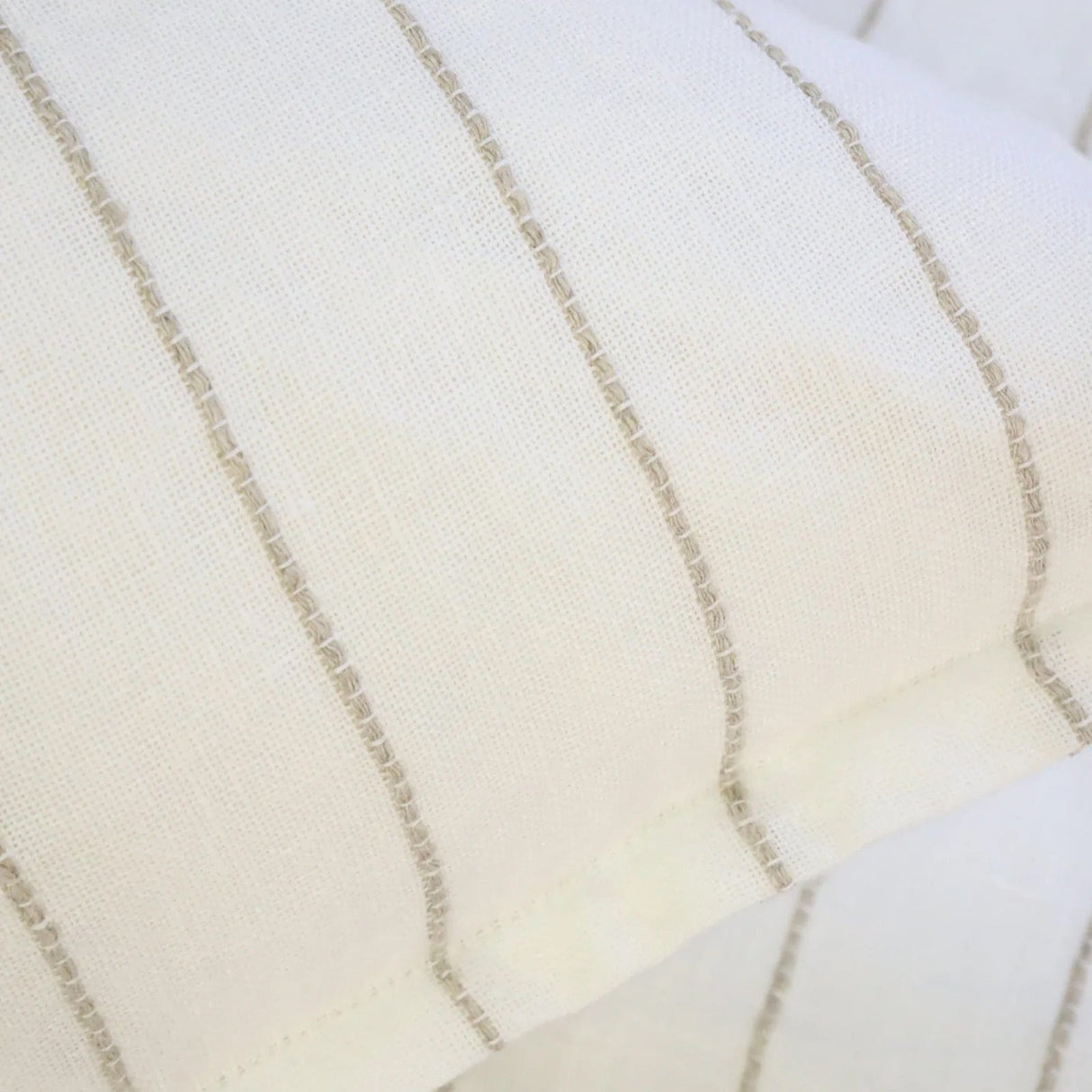 Pom Pom at Home Blake Duvet - White/Natural Bedding and Bath