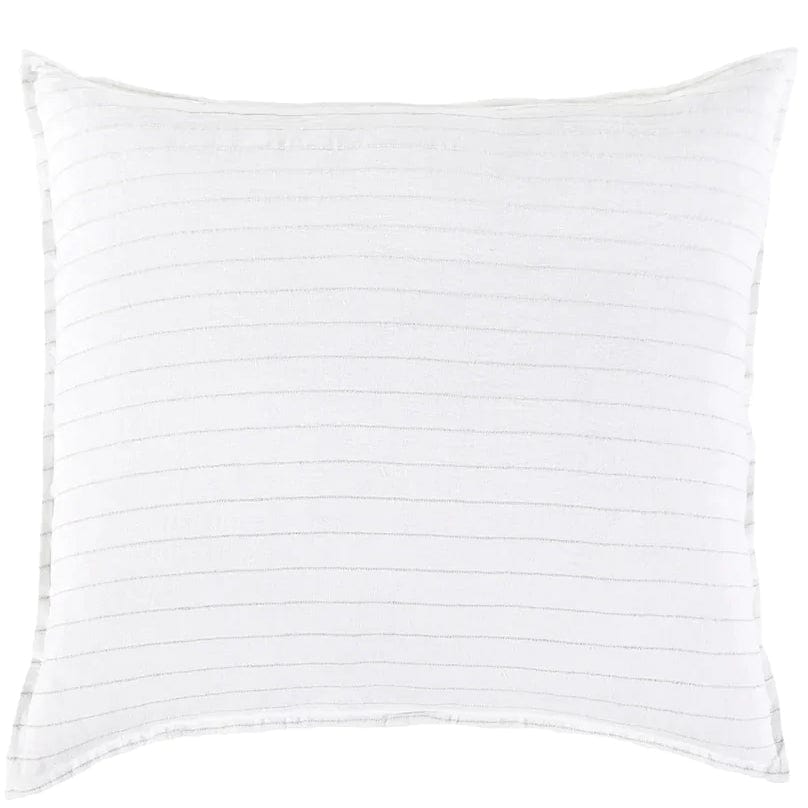 Pom Pom at Home Blake Duvet - White/Ocean Bedding and Bath pom-pom-O-0180-WO-15