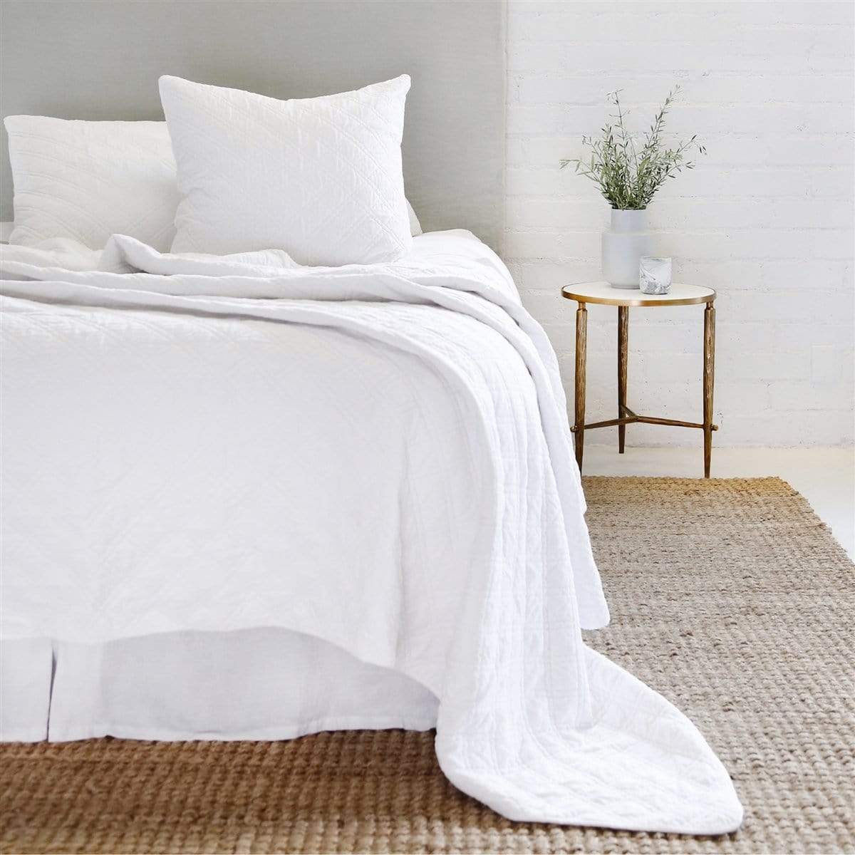 Pom Pom at Home Brussels Coverlet & Sham Bedding and Bath pom-pom-CU-4000-W-03