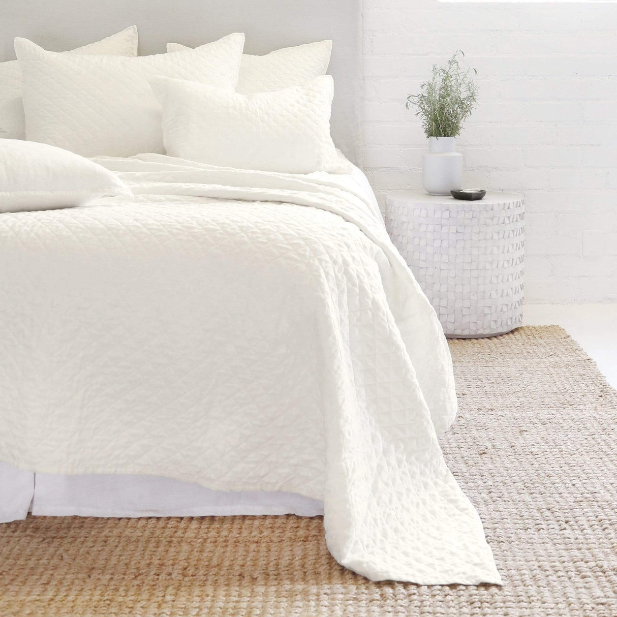 Pom Pom at Home Hampton Coverlet - Cream Bedding and Bath