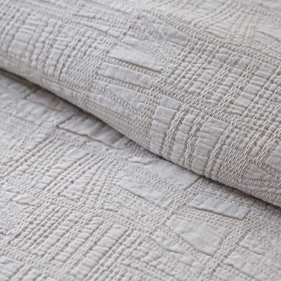 Pom Pom at Home Harbour Matelasse Coverlet - Taupe Bedding and Bath pom-pom-GT-2000-T-02