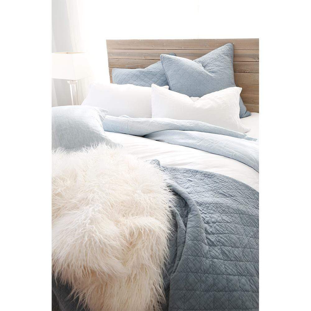 Pom Pom at Home Huntington Coverlet - Dusty Blue Bedding and Bath
