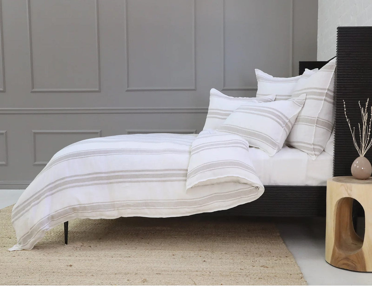 Pom Pom at Home Jackson Euro Sham Pillow & Decor pom-pom-jackson-euro-sham-white-natural