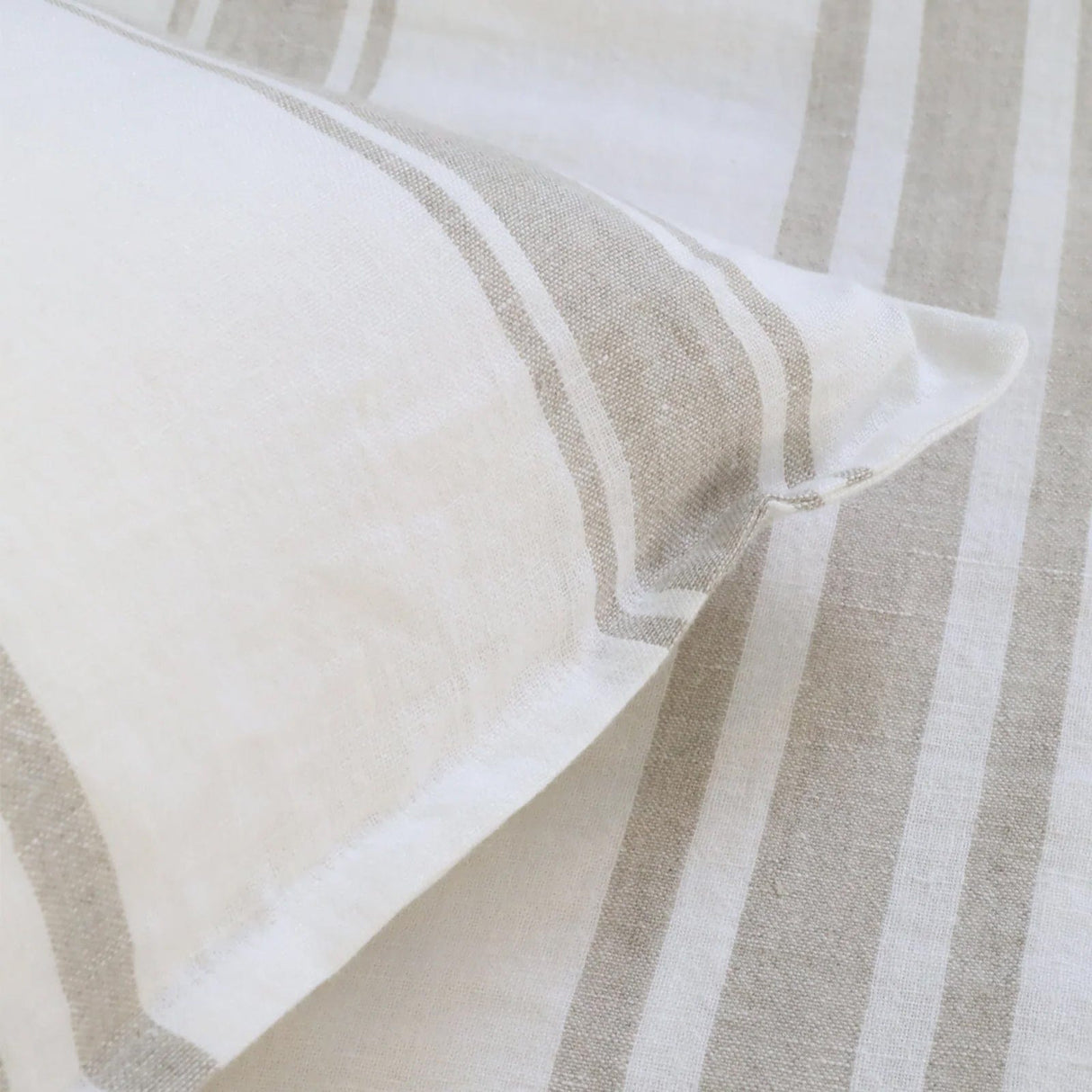 Pom Pom at Home Jackson Euro Sham Pillow & Decor pom-pom-jackson-euro-sham-white-natural