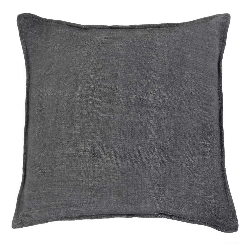 Pom Pom at Home Montauk Large Euro Sham - Charcoal Pillow & Decor pom-pom-T-5000-CH-16