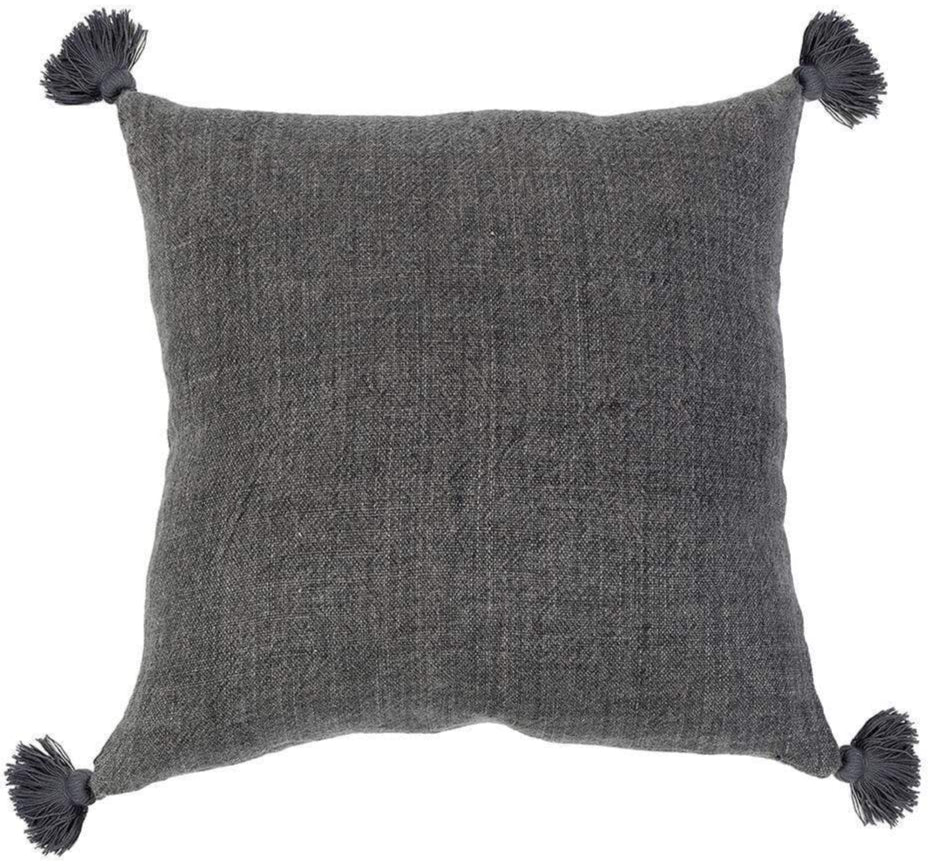 Pom Pom at Home Montauk Tassel Pillow - Charcoal Pillow & Decor pom-pom-T-5000-CH-11x 00819878022409