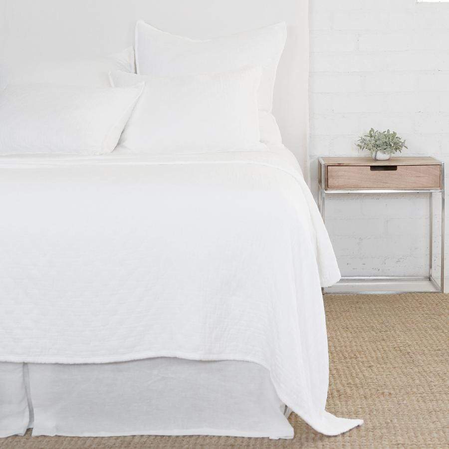 Pom Pom at Home Ojai Matelasse Coverlet - White Bedding and Bath