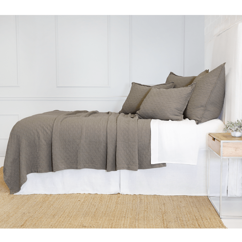 Pom Pom at Home Ojai Matelasse Coverlet - White Bedding and Bath