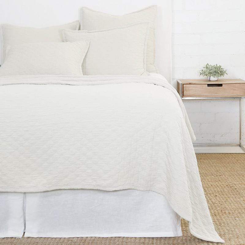 Pom Pom at Home Ojai Matelasse Coverlet - White Bedding and Bath