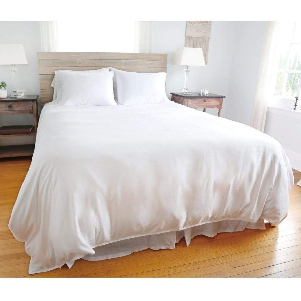 Pom Pom at Home Parker Bamboo Duvet Set - White Bedding and Bath