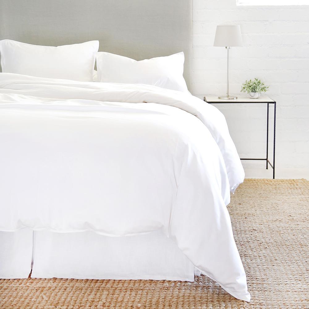 Pom Pom at Home Parker Bamboo Duvet Set - White Bedding and Bath
