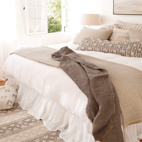 Pom Pom at Home Zuma Blanket - Natural Bedding and Bath