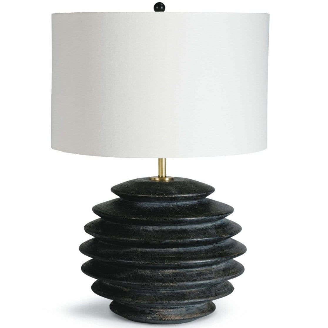 Regina Andrew Accordion Round Table Lamp - Ebony Lighting regina-andrew-13-1209EB 844717025549
