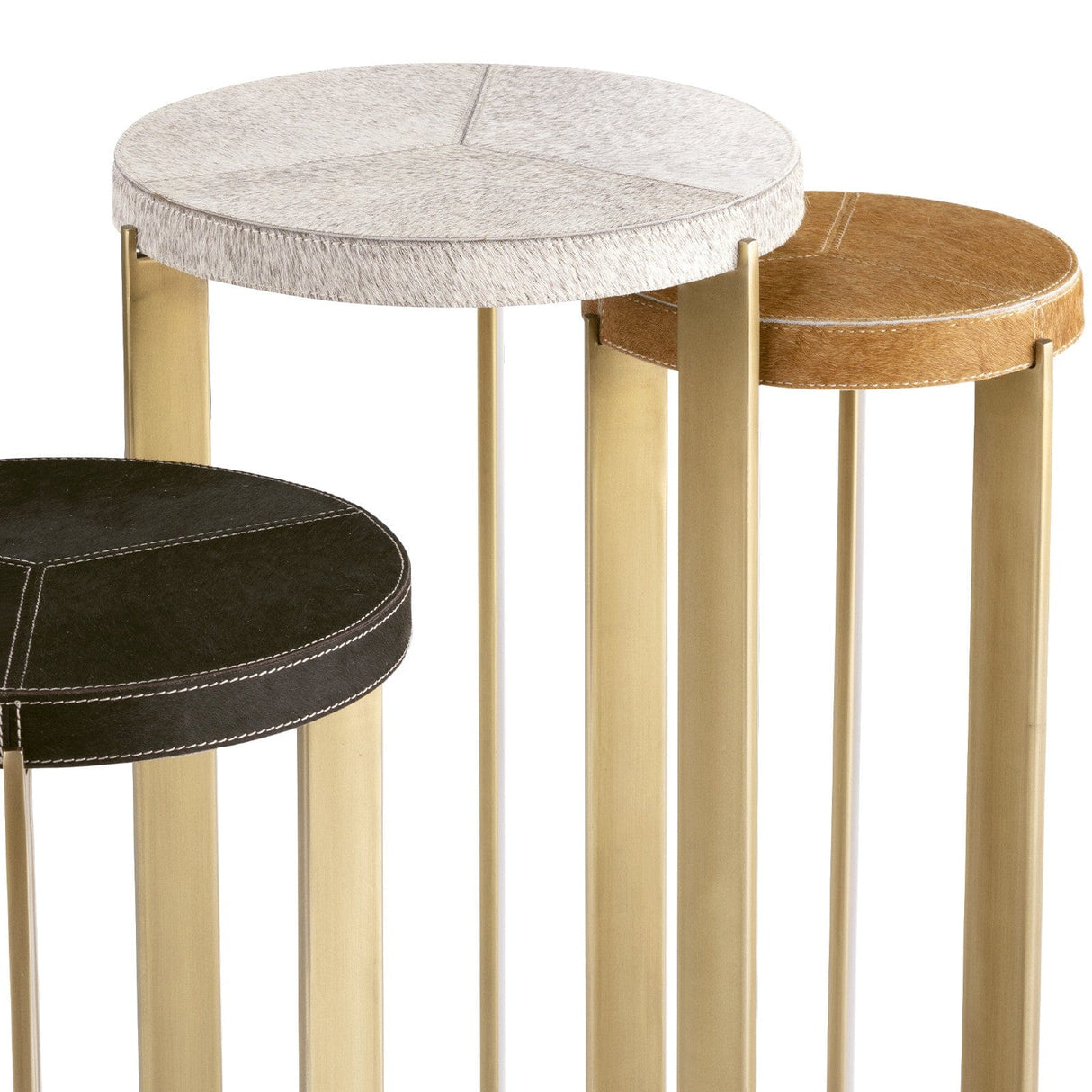 Regina Andrew Andres Hair on Hide Mixer Table Set Furniture